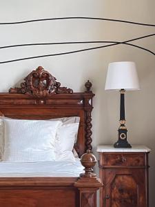 Ένα ή περισσότερα κρεβάτια σε δωμάτιο στο La Giardina Guest House