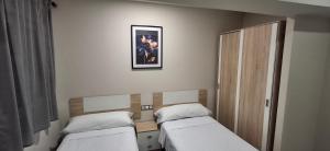 Postel nebo postele na pokoji v ubytování Apartamentos solymar oropesa del mar