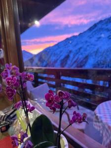 Vista general d'una muntanya o vistes d'una muntanya des de l'hostal o pensió