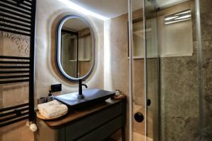 Koupelna v ubytování Hotel Labiatan