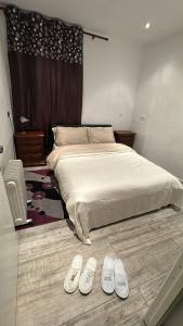 En eller flere senge i et værelse på Casa amueblado