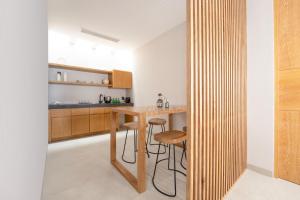 Kuchyň nebo kuchyňský kout v ubytování Amaranto Bacalar Hotel Boutique