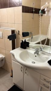 Koupelna v ubytování Gemütliche Wohnung