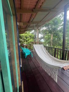 Balkón nebo terasa v ubytování Gracias Madre Jungle and Ocean View Cabins