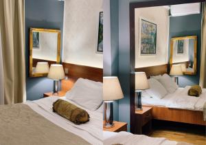 Postel nebo postele na pokoji v ubytování Hotel IL Sole