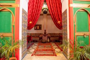 Posezení v ubytování Riad Amira Luxury Palace