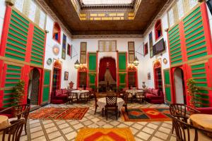 Posezení v ubytování Riad Amira Luxury Palace