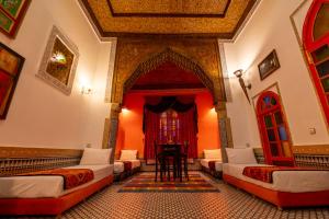 Posezení v ubytování Riad Amira Luxury Palace