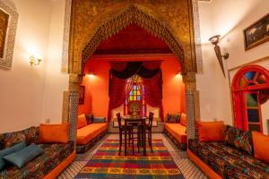Posezení v ubytování Riad Amira Luxury Palace