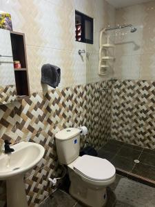 Koupelna v ubytování Apartamento Ángel Namaste