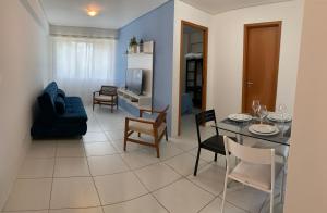 Ruang duduk di Espinheiro Flat Green Life 210 - Zona Norte