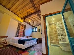 Voodi või voodid majutusasutuse Art Hotel Sevan toas