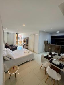 Postel nebo postele na pokoji v ubytování Apto en Condominio parque de las naciones II