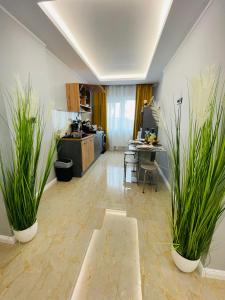 Kuchyň nebo kuchyňský kout v ubytování Modernes LuxusApartment in Essen + 3 fotografie