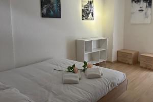 Letto o letti in una camera di Lugano Bay View