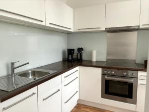 Kuchnia lub aneks kuchenny w obiekcie Casa Nostra - Sonnige Wohnung direkt am Augarten