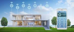una visualización de una casa con un teléfono inteligente delante de ella en ไพลิน, en Ban Chamun (2)