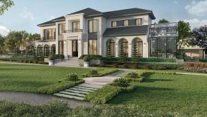 una representación de una casa con jardín en ไพลิน, en Ban Chamun (2)