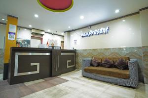 Posezení v ubytování Hotel Prashant Near Jahaz Bari New Digha