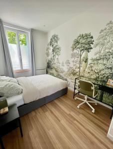 Postel nebo postele na pokoji v ubytování 20 min Disneyland Paris - Family Stay