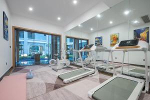 Fitness centrum a/nebo fitness zařízení v ubytování Z HOTEL- Qingchengshan