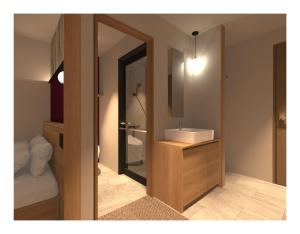 Letto o letti in una camera di グリーンサンホテル