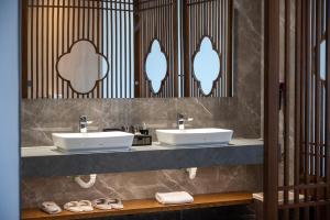 Koupelna v ubytování Z HOTEL- Qingchengshan