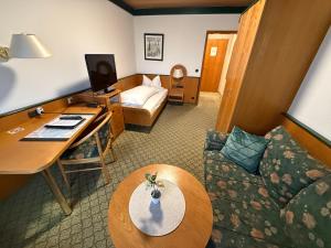 TV a/nebo společenská místnost v ubytování Hotel Hubertus Gernsheim Rhein + 32 fotografií