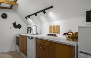 Kuhinja oz. manjša kuhinja v nastanitvi 2 Bedroom Gorgeous Apartment In Ulfborg