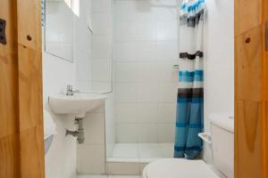 Koupelna v ubytování Hotel Casa Normandia