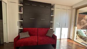 Area soggiorno di Studio tout confort au calme avec jardin proche Cannes