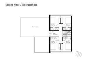 De plattegrond van Luxus Chalet Skilift fußläufig Bergblick & Wellness
