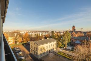 Výhľad na mesto Poznaň alebo výhľad na mesto priamo z apartmánu