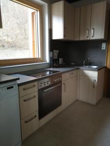 A kitchen or kitchenette at Haus Traunsee Blick
