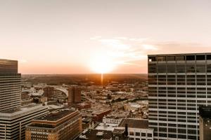 Nespecifikovaný výhled na destinaci Minneapolis nebo výhled na město při pohledu z hotelu