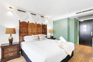 Voodi või voodid majutusasutuse NEST on Newcastle Room E4 toas