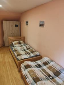 Voodi või voodid majutusasutuse Galaxy Hostel toas