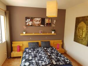 Postel nebo postele na pokoji v ubytování Villa Roque Del Conde 3Mit Traumhaftem Meerblick