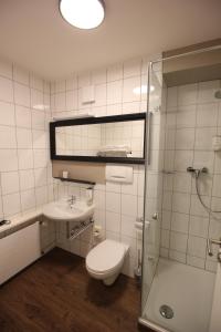 Koupelna v ubytování Das HOB - Hotel Original Bamberg + 37 fotografií