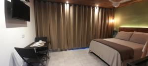 TV a/nebo společenská místnost v ubytování Chalé Bonito Pousada em Paraty - Acomodações Privativas e Completas - Natureza - Wi-fi - TV - Garagem