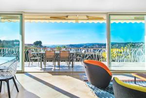 Balkón nebo terasa v ubytování Villa Grenouillere - Vue Mer - Fitness - Sauna