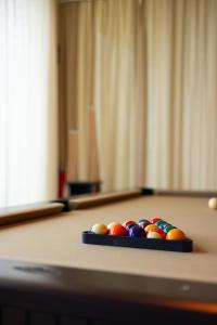 Biliár nebo kulečník v ubytování Hjortviken Country Club