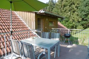 Balkón alebo terasa v ubytovaní Ferienwohnung Friesenhof Blank In Sulzberg