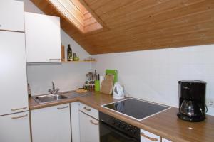 Kuchyňa alebo kuchynka v ubytovaní Ferienwohnung Friesenhof Blank In Sulzberg