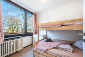 Postel nebo postele na pokoji v ubytování Ferienwohnung Leekee
