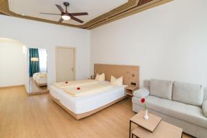 Postel nebo postele na pokoji v ubytování Hotel Garni Bodensee