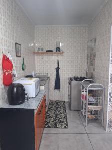 Η κουζίνα ή μικρή κουζίνα στο Hostel mi casa su casa
