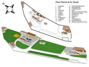 einen Grundriss der vorgeschlagenen Piratenschiffe in der Unterkunft Ferienhaus für 22 Personen in Alcalá, Teneriffa Westküste von Teneriffa in Alcalá