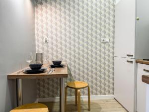 Η κουζίνα ή μικρή κουζίνα στο Great view, 5 minutes Rynek, UWr