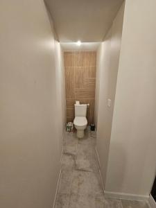 ルデアックにあるL'Authentique - Studio 3の部屋にある白いトイレ付きのバスルーム +3枚の写真